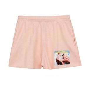 Boys Lie Light Pink Graphic Athletic Shorts